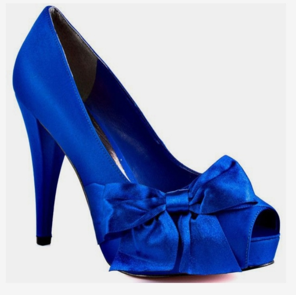 Royal Blue Satin | Special Occasion Heels